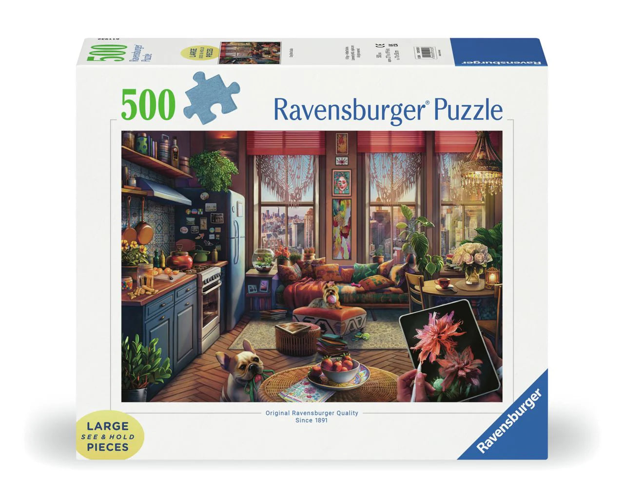 Cozy Boho Studio Casse-tête 120010258 Ravensburger 500 morceaux