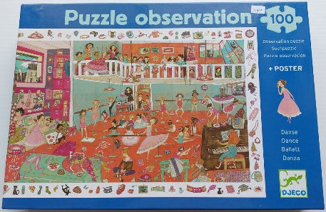 Danse Puzzle observation Djeco DJ07561 Casse-tête 100 morceaux