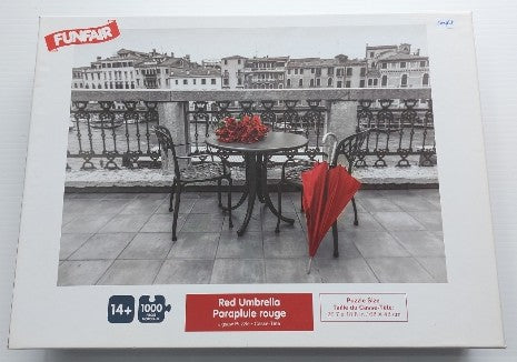 Red Umbrella Parapluie rouge FUNFAIR T7713-01 Casse-tête 1000 morceaux