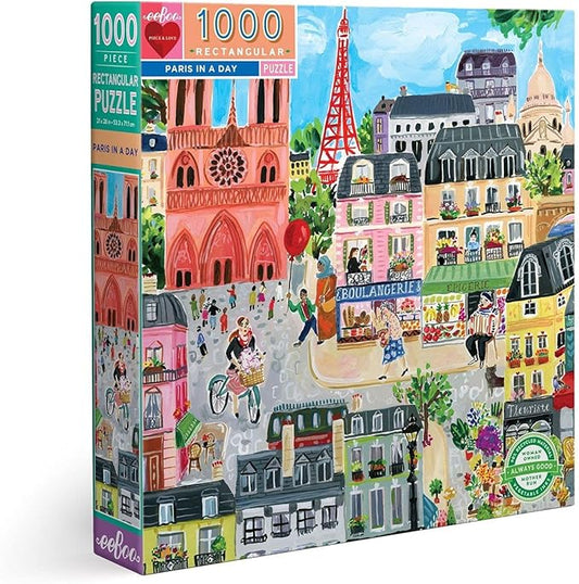 Une journée à Paris EEBOO Casse-tête 1000 morceaux