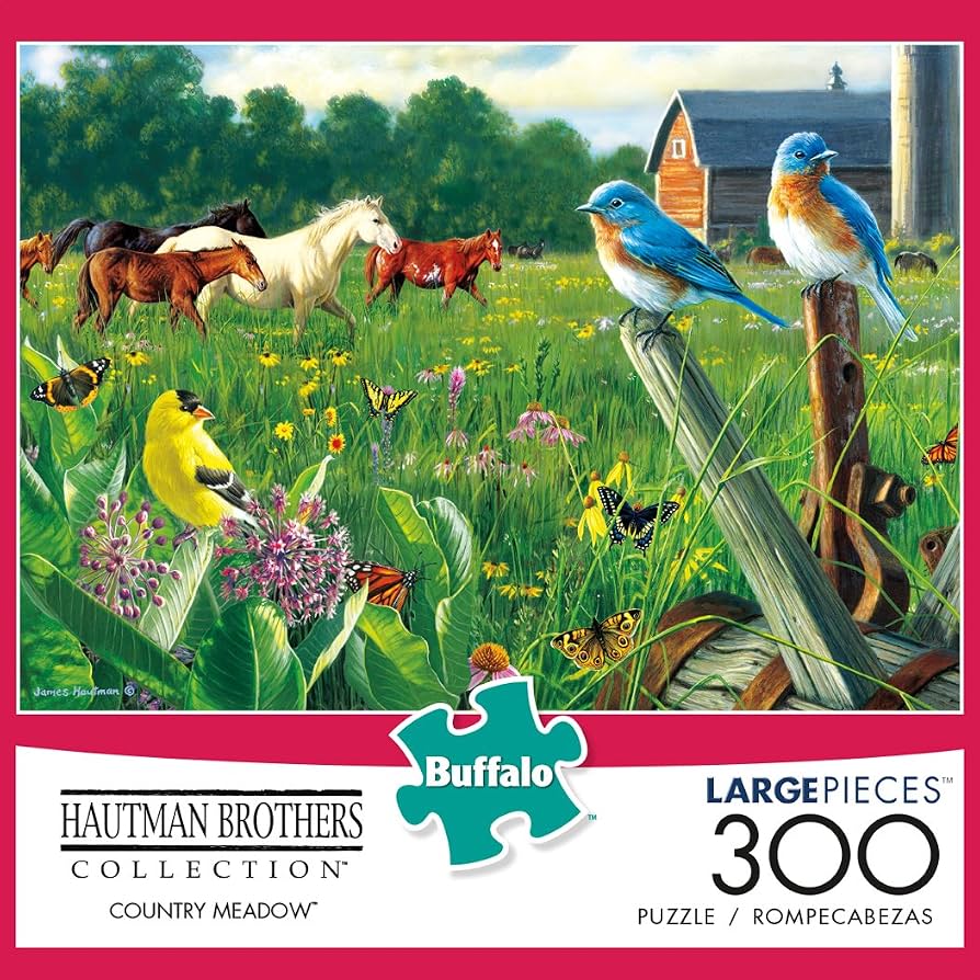 Hautman Brothers Country Meadow casse-tête buffalo 300 morceaux