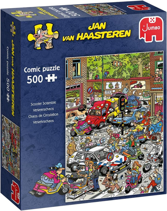 JAN van HAASTEREN Chaos de circulation JUMBO 17465 Casse-tête 500 morceaux