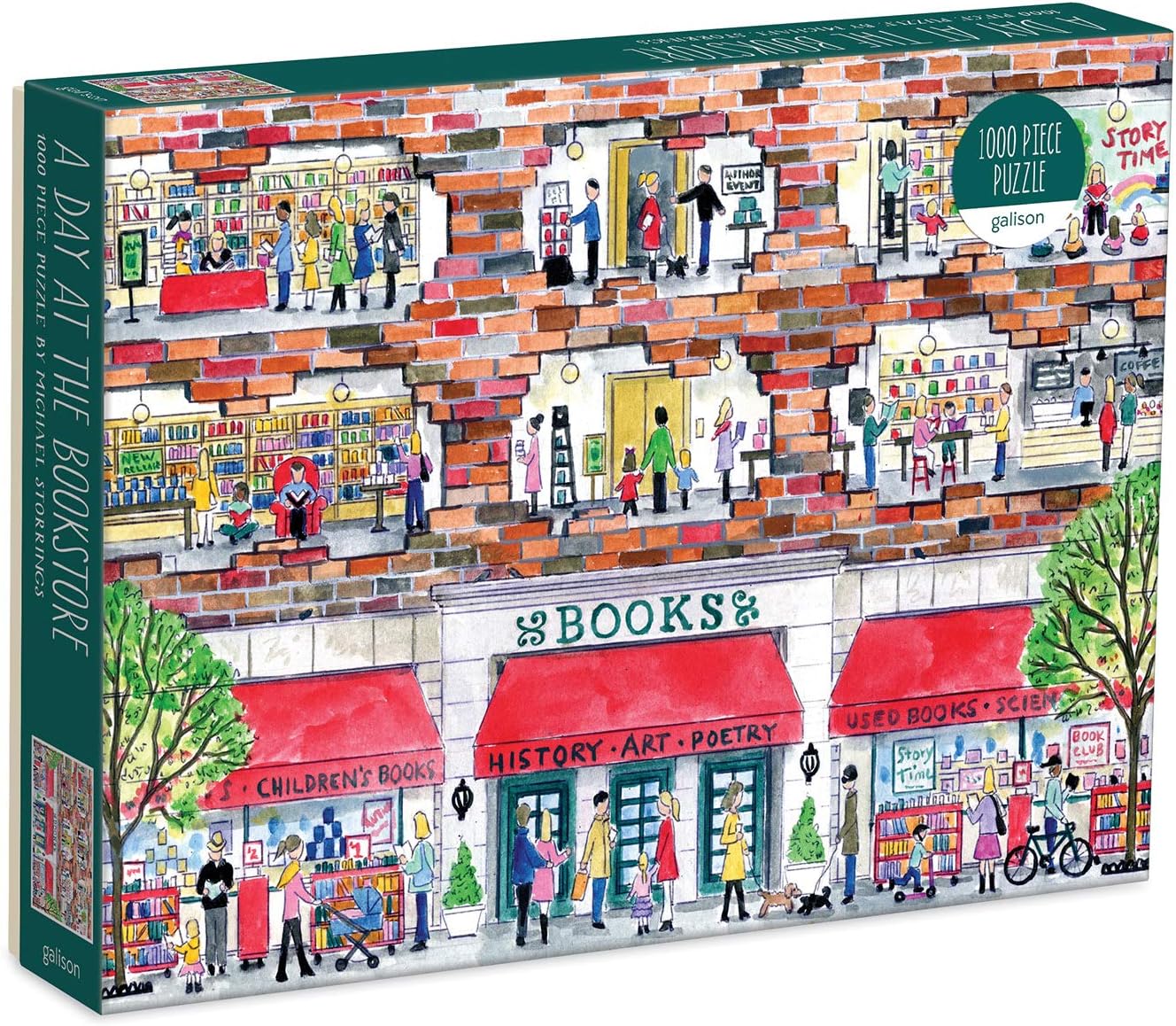 A Day at the Bookstore GALISON 9780735365081 Casse-tête 1000 morceaux