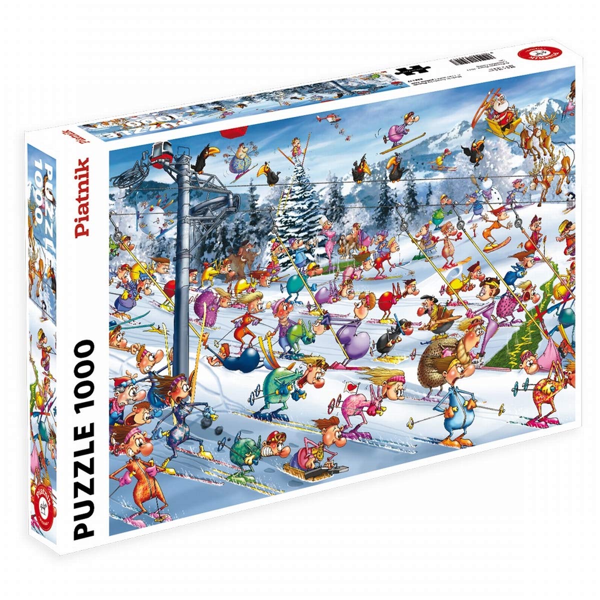 RUYER, F Christmas Skiing Piatnick 535147 Casse-tête 1000 morceaux