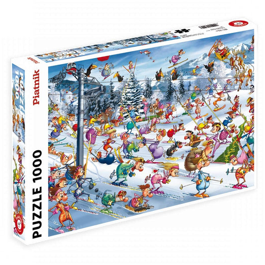 RUYER, F Christmas Skiing Piatnick 535147 Casse-tête 1000 morceaux