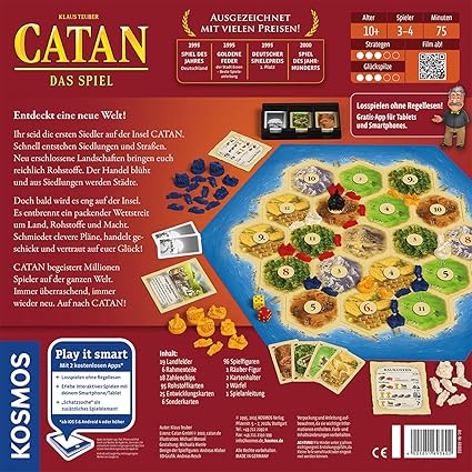TEUBER, Klaus Catan Le jeu de base KOSMOS Jeux 10 ans et plus