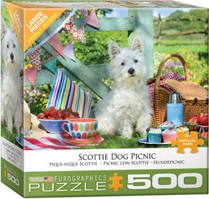 Pique-Nique Scottie / Westie Casse-tête Eurographics 500 morceaux