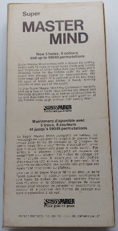 Master mind 1975 PARKER A241 Jeux 10 ans et plus
