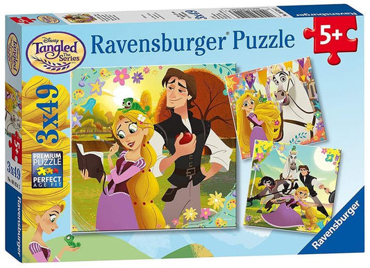Tangled, La grande chevelure Ravensburger 080243 Casse-tête 3 x 49 morceaux