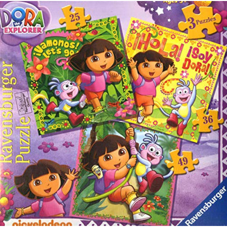 Dora the explorer Ravensburger 071340 Casse-tête 25-36-49 morceaux