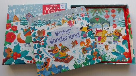 Winter Wonderland Book and 3 Jigsaws USBORNE Casse-tête 3 x 9 morceaux 9781474988841