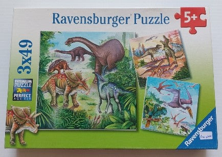 Dinosaures fascinants RAVENSBURGER 093045 Casse-tête 3 x 49 morceaux