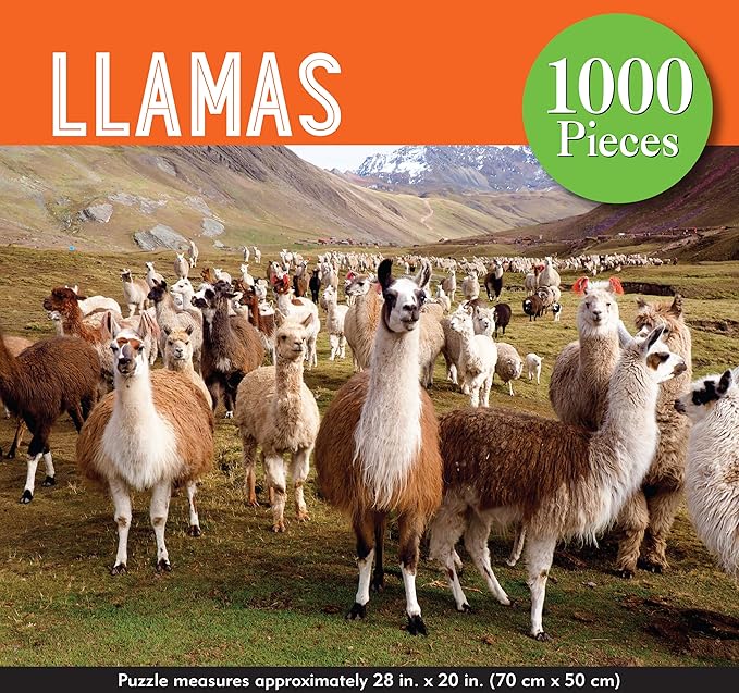 Llamas, Peter Pauper Press Casse-tête 1000 morceaux 9781441330611