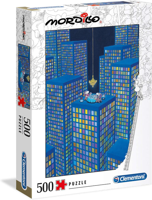 Mordillo Souper en tête à tête 35077 Clementoni Casse-tête 500 morceaux