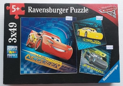 Cars 3 Bagnoles 3 Ravensburger 080267 Casse-tête 3 x 49 morceaux