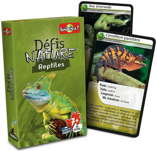 Défis nature: Reptiles Bioviva Jeux 7 ans et plus