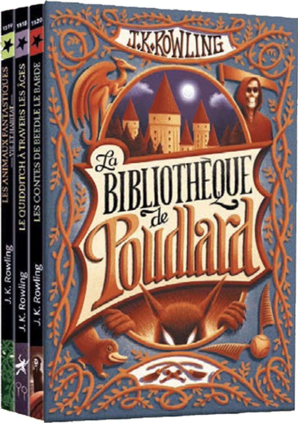 ROWLING, J.K : La Bibliothèque de Poudlard 3 volumes coffret 9782075147934