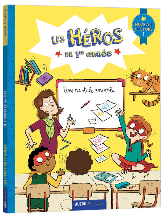 MARTINS DREIDEMY : Les héros de 1ère année : Une rentrée animée Niveau 1 AUZOU 9782898242021