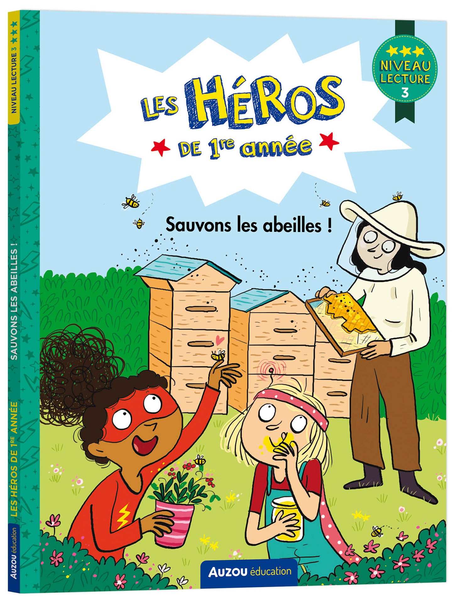MARTINS DREIDEMY : Les héros de 1ère année : Sauvons les abeilles Niveau 3 AUZOU 9782898242687