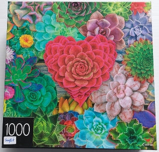 Succulent Love / Amour succulent Cardinal 6060845 Casse-tête 1000 morceaux