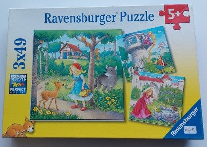 Raiponce Petit chaperon Princesse Ravensburger 080519 Casse-tête 3 x 49 morceaux