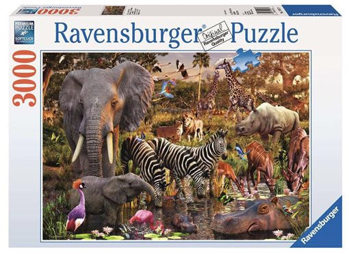Animaux du continent africains Ravensburger 170371 Casse-tête  3000 morceaux
