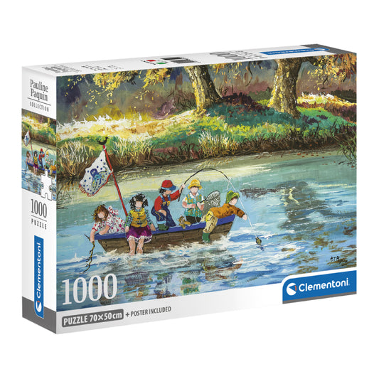 PAQUIN, Pauline: Histoire de pêche Clementoni 83015 Casse-tête 1000 morceaux
