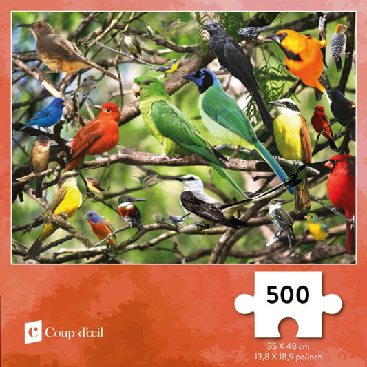 Oiseaux Coup d'oeil Goélette Casse-tête 500 morceaux