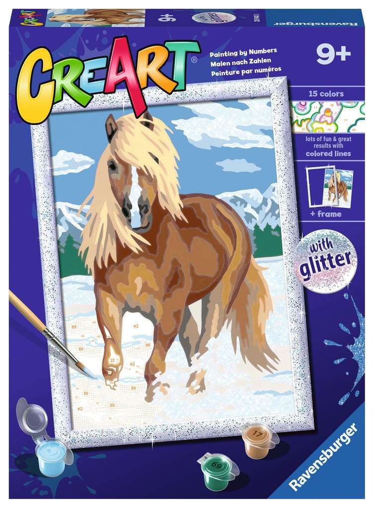 CreArt : Peinture par numéros, The Royal Horse Ravensburger 289400 Jeux 9 ans et plus