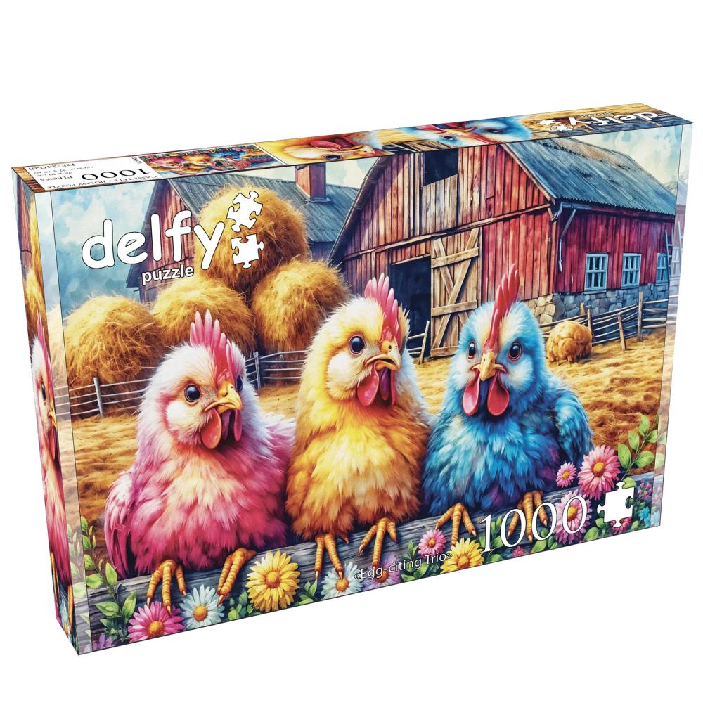 Egg-citing Trio DELFY DE24028 Casse-tête 1000 morceaux