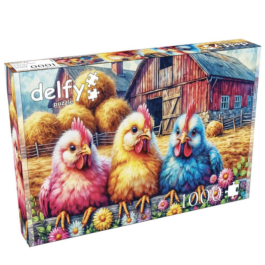 Egg-citing Trio DELFY DE24028 Casse-tête 1000 morceaux