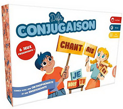 Défis Conjugaison AUZOU Jeu 8 ans et plus