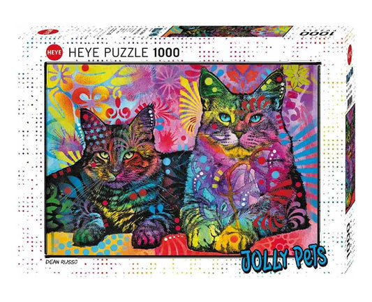 RUSSO, Dean: Devoted 2 Cats,  Jolly Pets HEYE 29864 Casse-tête 1000 morceaux