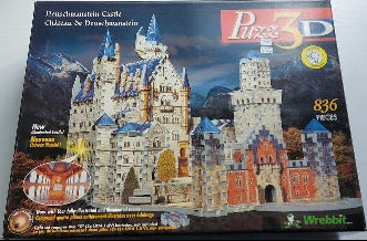 Château Neuschwanstein WREBBIT 3D Casse-tête 836 morceaux