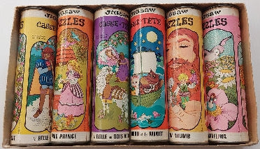 Six Casse-têtes JIGSAW PUZZLE Vintage 6 x 54 morceaux