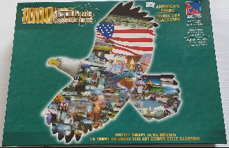 Fierté des États-Unis Shaped Puzzle Sure-Lox Casse-tête 1000 morceaux