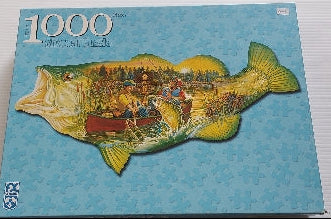 Bonne pêche Shaped puzzle SCHMID 78008 Casse-tête 1000 morceaux