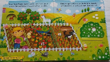 Mon petit livre surprise : Une journée à la ferme KIMANE 9782368082423