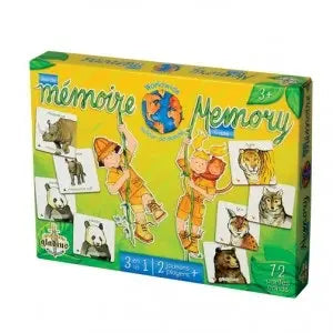 Jeu de Mémoire Autour du monde Gladius GLA3480 Jeu 3 ans +