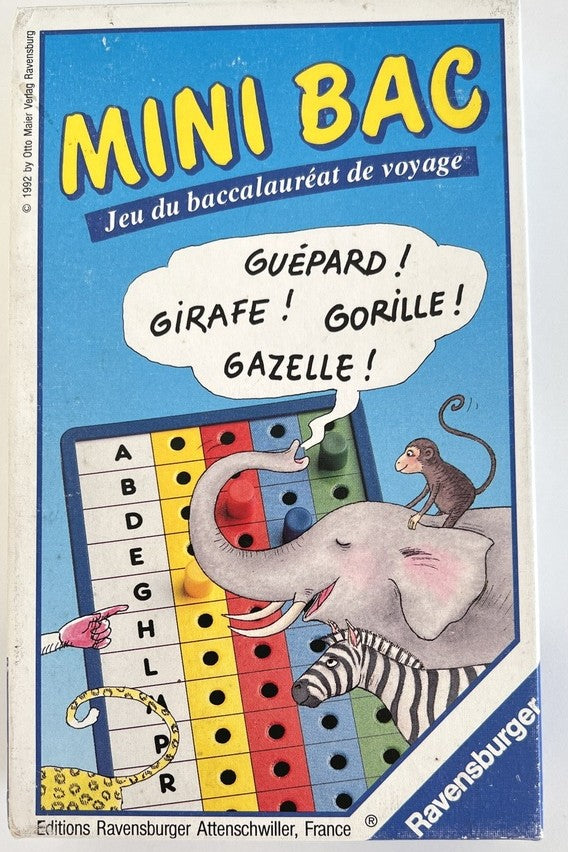 Mini Bac Jeu du baccalauréat de voyage  Ravensburger 235025 Jeu 7 ans et plus