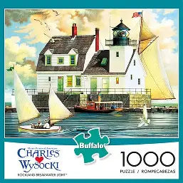 WYSOCKI, Charles Rockland Breawater Light BUFFALO Casse-tête 1000 morceaux