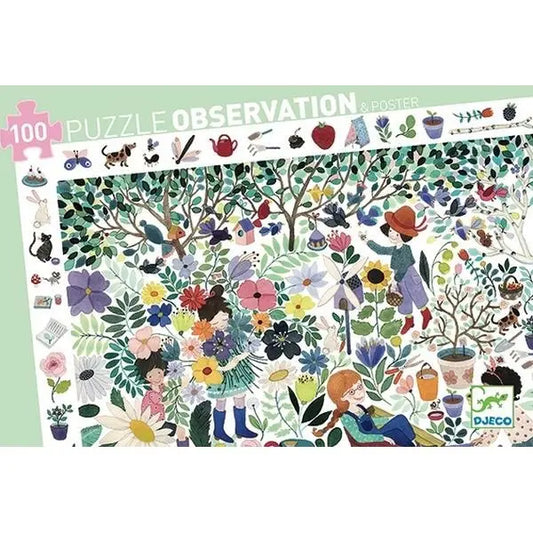 Mille fleurs Puzzle observation Djeco DJ07507 Casse-tête 100 morceaux