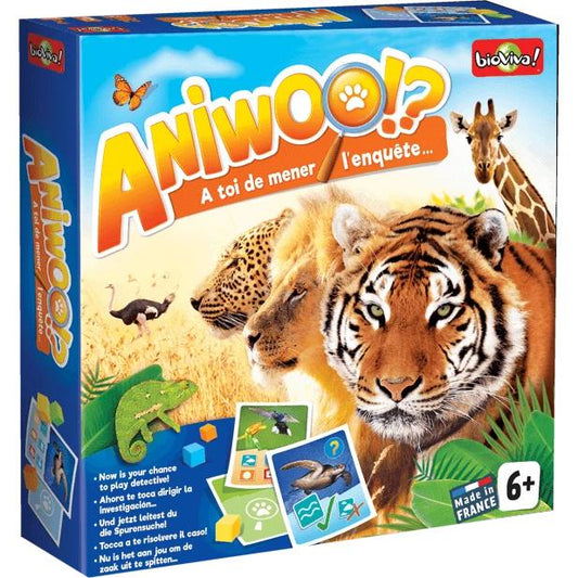 Aniwoo !? À toi de mener l'enquête... Bioviva Jeux 6 ans et plus