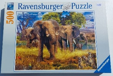 Famille d'éléphants Ravensburger 150403 Casse-Tête 500 morceaux