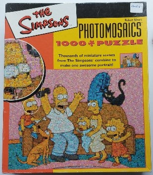 SILVERS Disney Photomosaics The simpsons family Casse-tête 1000 morceaux