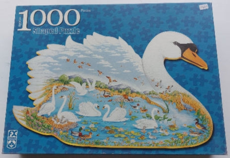 Le lac des cygnes Swan Lake Shaped puzzle SCHMID 78002 Casse-tête 1000 morceaux