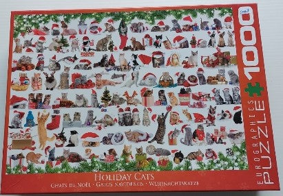 Chats de Noël Eurographics 6000-0940 Casse-tête 1000 morceaux