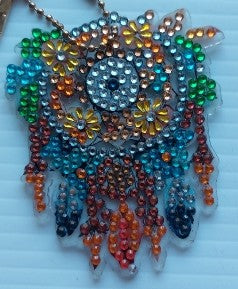 01 capteur de rêve porte-clé, dreamcatcher keychain breloque