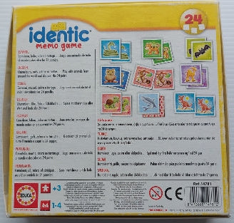 Identic, Memo game EDUCA Jeu 3 ans et plus