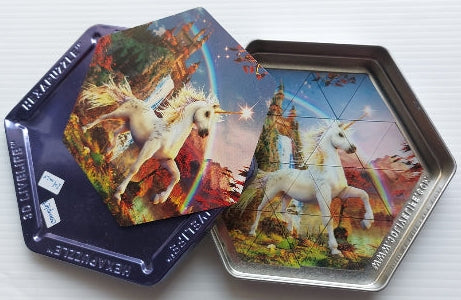 Hexapuzzle Licorne, 3D Livelife Casse-tête 24 morceaux